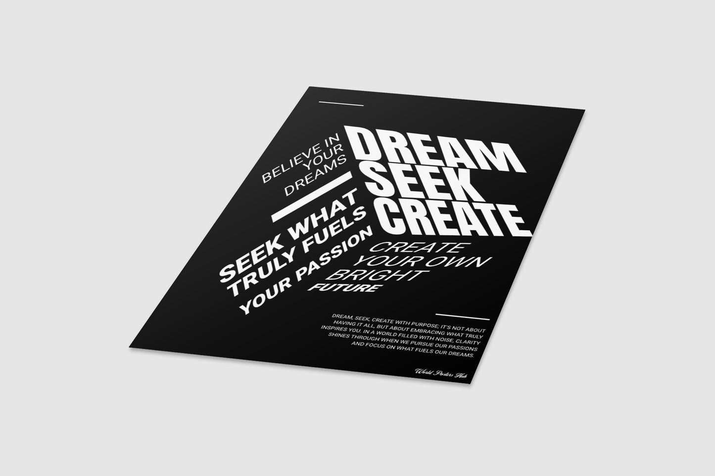 "Vision and Action" Poster